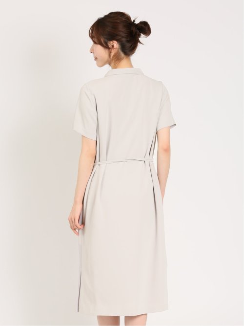 ダブルクロス サックワンピース ライトグレー(セットアップ可能)