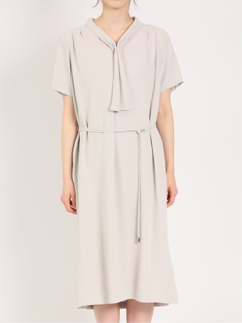 ダブルクロス サックワンピース ライトグレー(セットアップ可能)