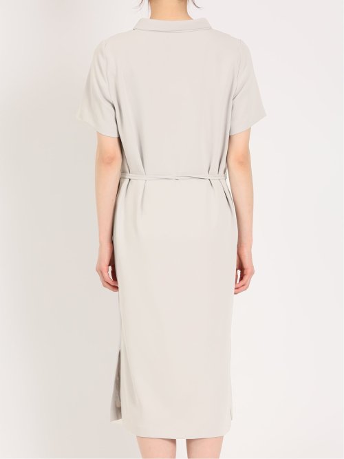 ダブルクロス サックワンピース ライトグレー(セットアップ可能)