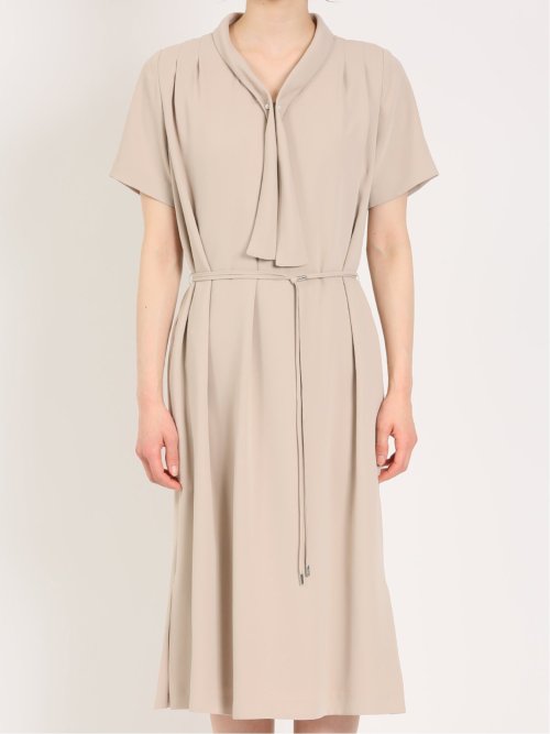 ダブルクロス サックワンピース ベージュ(セットアップ可能)