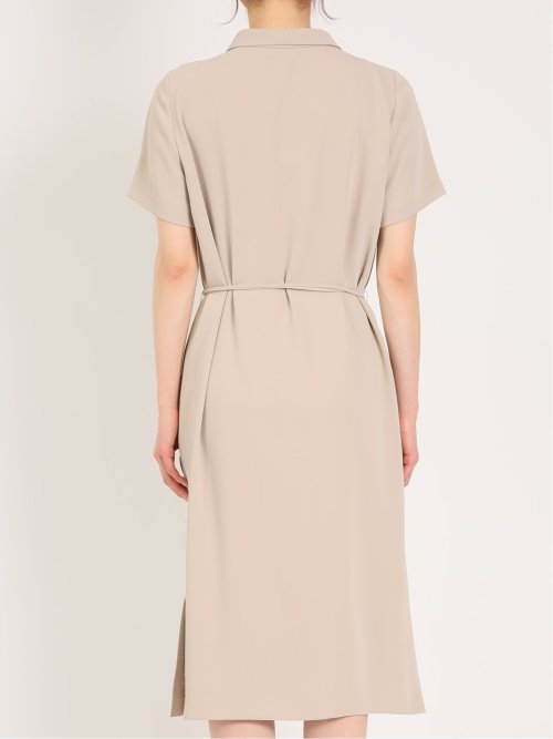 ダブルクロス サックワンピース ベージュ(セットアップ可能)