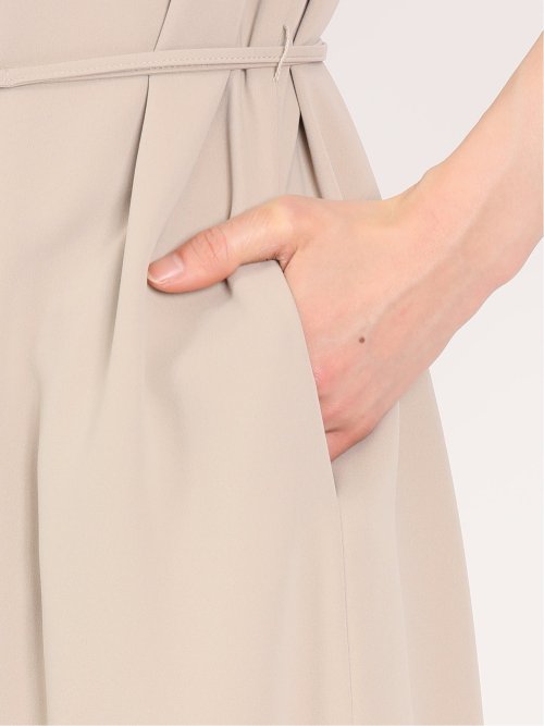 ダブルクロス サックワンピース ベージュ(セットアップ可能)