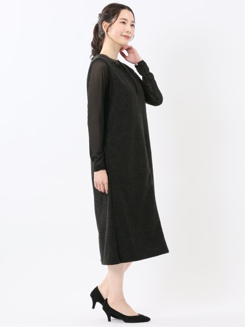 ストレッチウォッシャブル ウーリッシュ ジャンスカ(セットアップ可能)