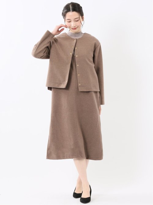 ストレッチウォッシャブル ウーリッシュ ジャンスカ(セットアップ可能)