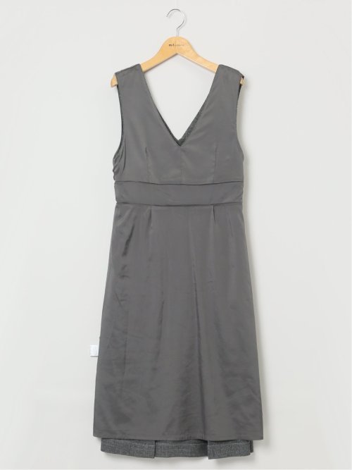 シャークスキン ジャンパースカート グレー(セットアップ可能)