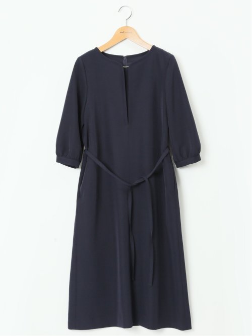 ダブルクロス サックワンピース 紺(セットアップ可能)
