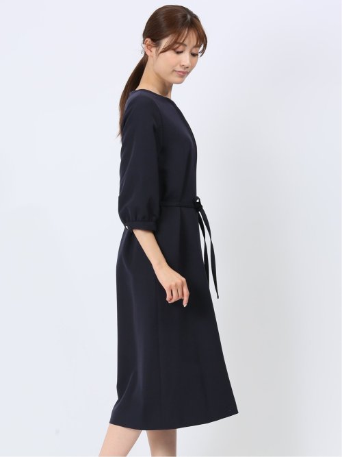 ダブルクロス サックワンピース 紺(セットアップ可能)
