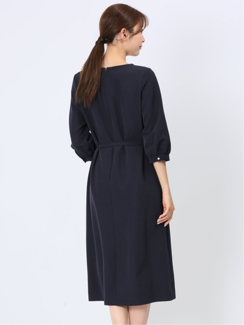 ダブルクロス サックワンピース 紺(セットアップ可能)