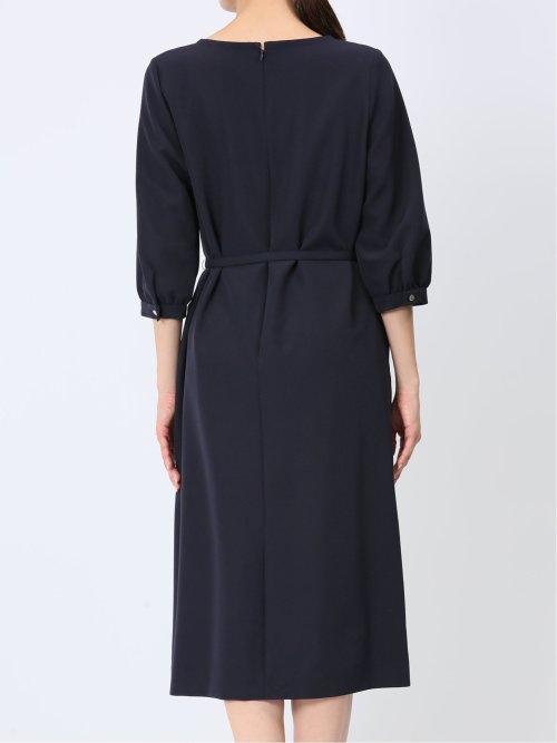 ダブルクロス サックワンピース 紺(セットアップ可能)