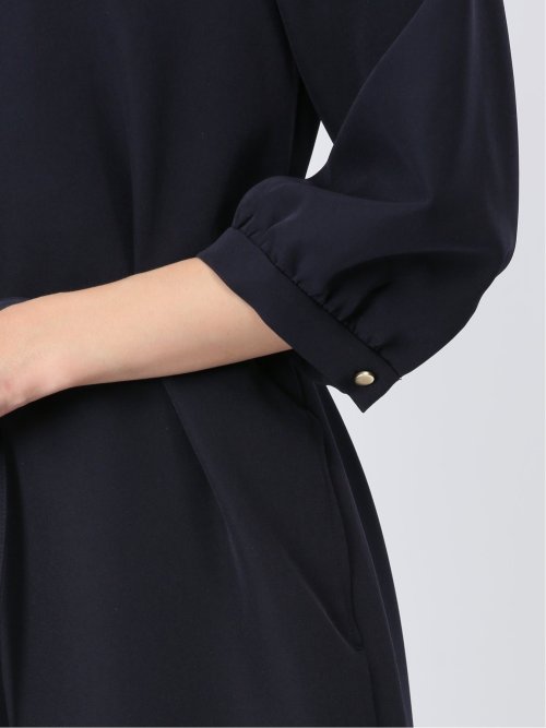 ダブルクロス サックワンピース 紺(セットアップ可能)