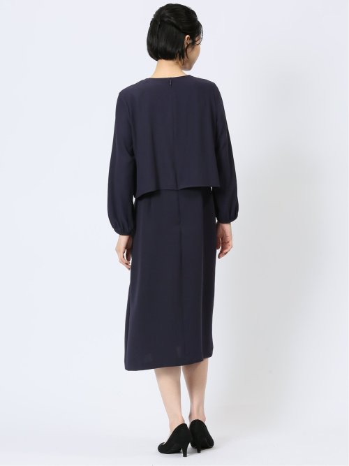 ジョーゼット タックワンピース