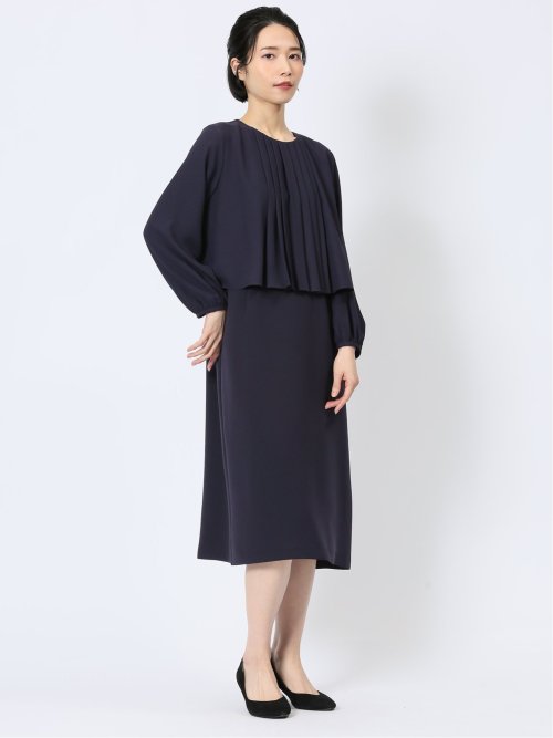 ジョーゼット タックワンピース