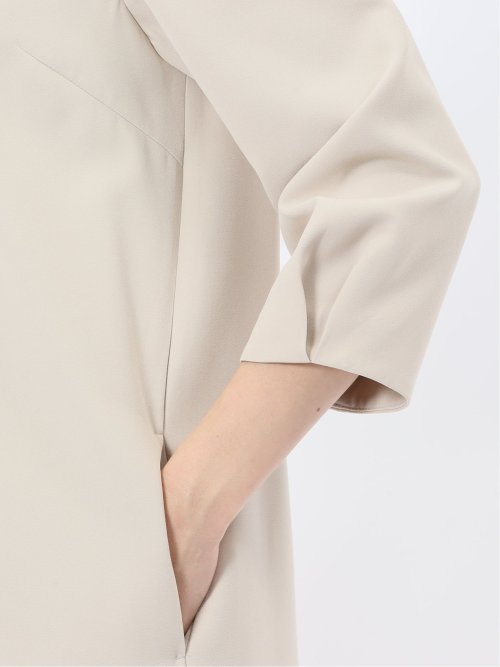 ダブルクロス サックワンピース ベージュ(セットアップ可能)