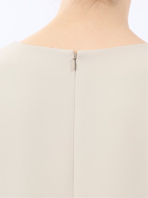 ダブルクロス サックワンピース ベージュ(セットアップ可能)