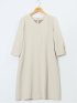 ダブルクロス サックワンピース ベージュ(セットアップ可能)