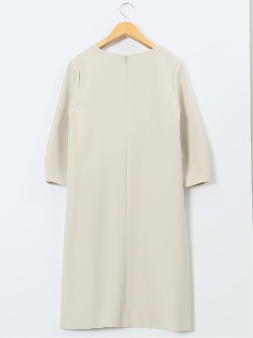 ダブルクロス サックワンピース ベージュ(セットアップ可能)