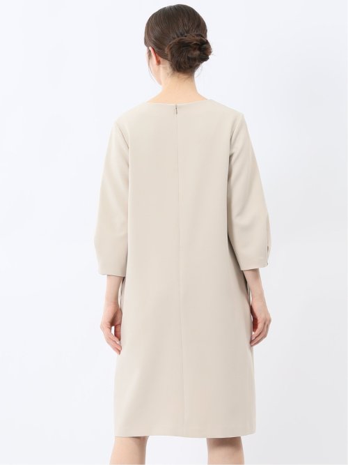 ダブルクロス サックワンピース ベージュ(セットアップ可能)