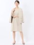 ダブルクロス サックワンピース ベージュ(セットアップ可能)