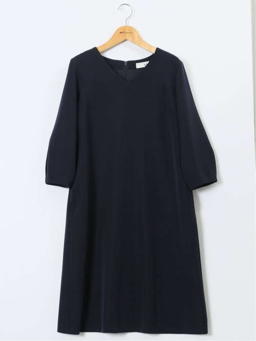 ダブルクロス サックワンピース 紺(セットアップ可能)