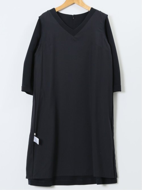 ダブルクロス サックワンピース 紺(セットアップ可能)