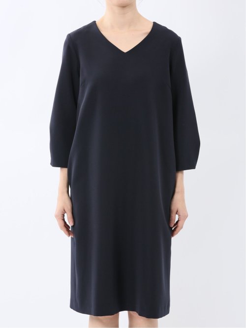 ダブルクロス サックワンピース 紺(セットアップ可能)