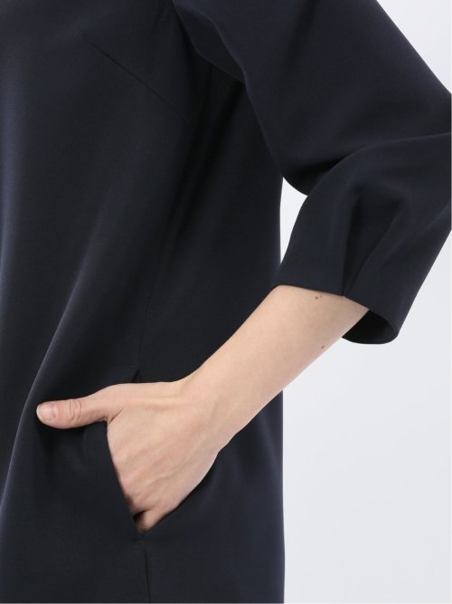 ダブルクロス サックワンピース 紺(セットアップ可能)