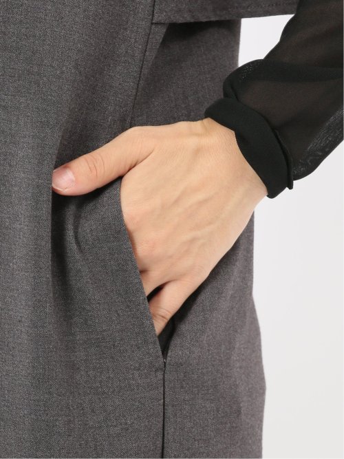 ストレッチウォッシャブル ウーリッシュ サロペット(セットアップ可能)