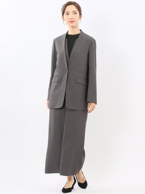 ストレッチウォッシャブル ウーリッシュ サロペット(セットアップ可能)