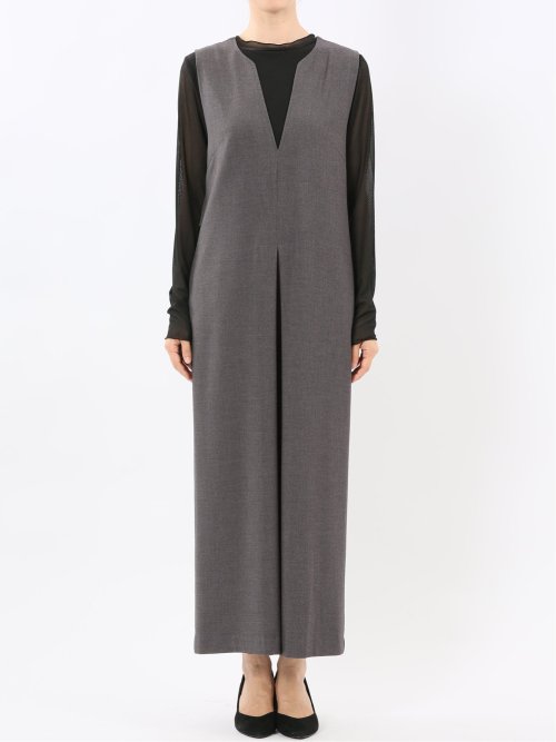 ストレッチウォッシャブル ウーリッシュ サロペット(セットアップ可能)