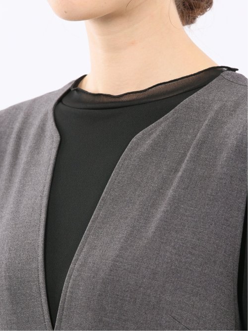 ストレッチウォッシャブル ウーリッシュ サロペット(セットアップ可能)