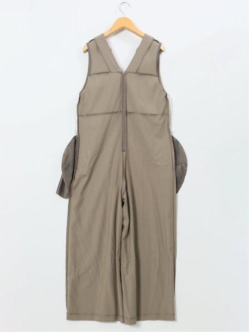 ストレッチウォッシャブル ウーリッシュ サロペット(セットアップ可能)