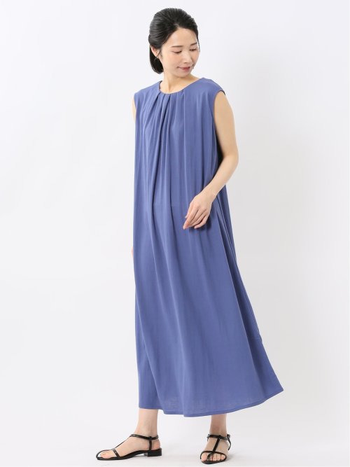 イノウェーブ/INNOWAVE 接触冷感 ストレッチ ノースリ ワンピース