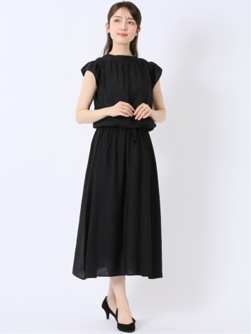 マーブルワルツ/MARBLE WALTS 袖フリル ワンピース