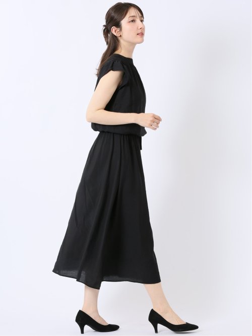 マーブルワルツ/MARBLE WALTS 袖フリル ワンピース