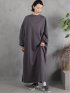 Scuba Knit Relax Long Dress / ダンボールニット リラックスロングワンピース