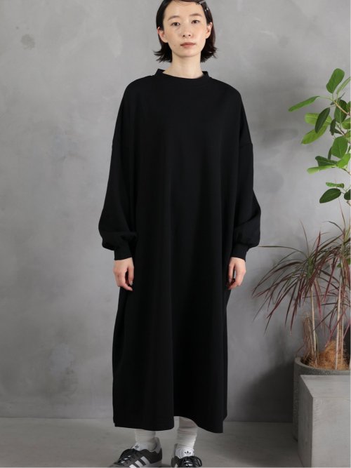 ドロー/DRAW ダンボールニット リラックス ロングワンピース