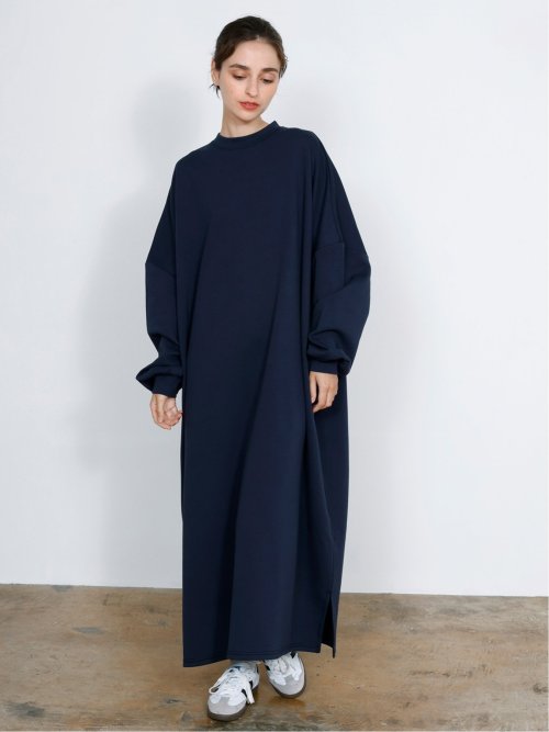 ドロー/DRAW ダンボールニット リラックス ロングワンピース