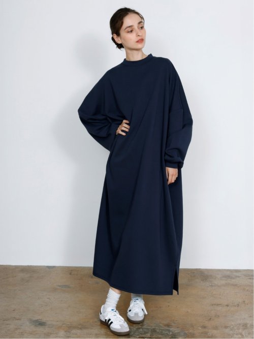 ドロー/DRAW ダンボールニット リラックス ロングワンピース