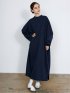 Scuba Knit Relax Long Dress / ダンボールニット リラックスロングワンピース