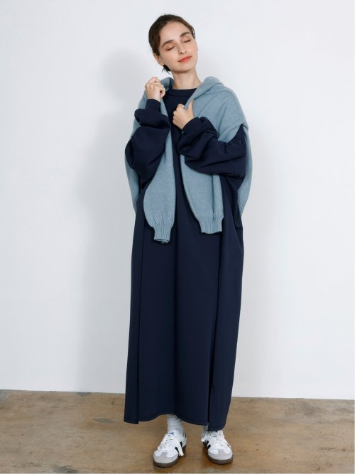 ドロー/DRAW ダンボールニット リラックス ロングワンピース