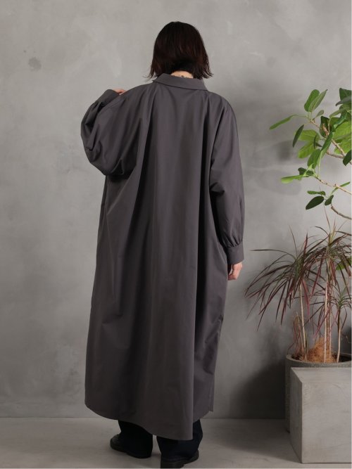 ドロー/DRAW ベルト付 リラックス ロングシャツワンピース