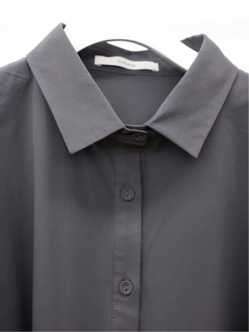 ドロー/DRAW ベルト付 リラックス ロングシャツワンピース