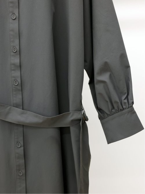 ドロー/DRAW ベルト付 リラックス ロングシャツワンピース