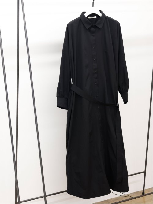 ドロー/DRAW ベルト付 リラックス ロングシャツワンピース