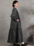 stand collar long shirts onepiece