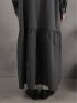 stand collar long shirts onepiece