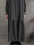 stand collar long shirts onepiece