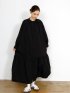 stand collar long shirts onepiece