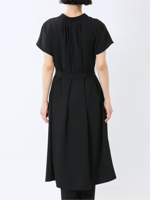 前後2WAY シャツワンピース