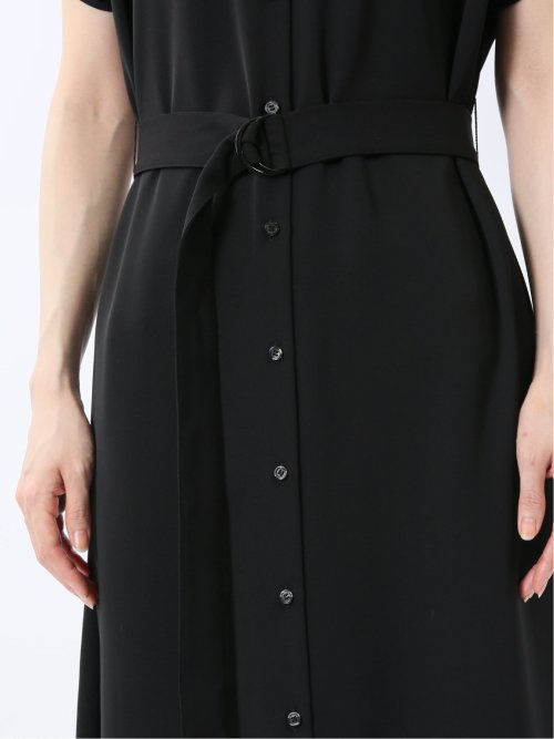 前後2WAY シャツワンピース